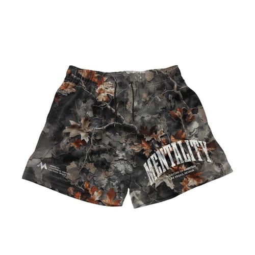 Customer photo review of WORDMARK SHORTS - FALL CAMO