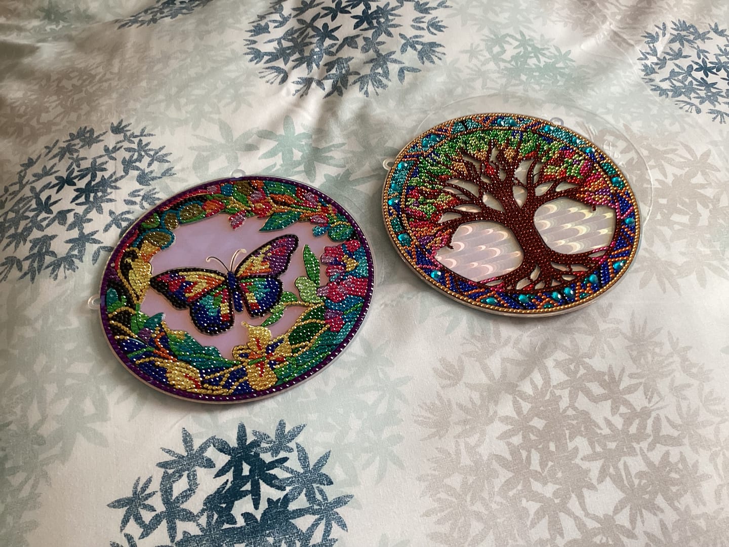Customer photo review of Azure Gaze Crystal Art Scroll Kit 40x50cm