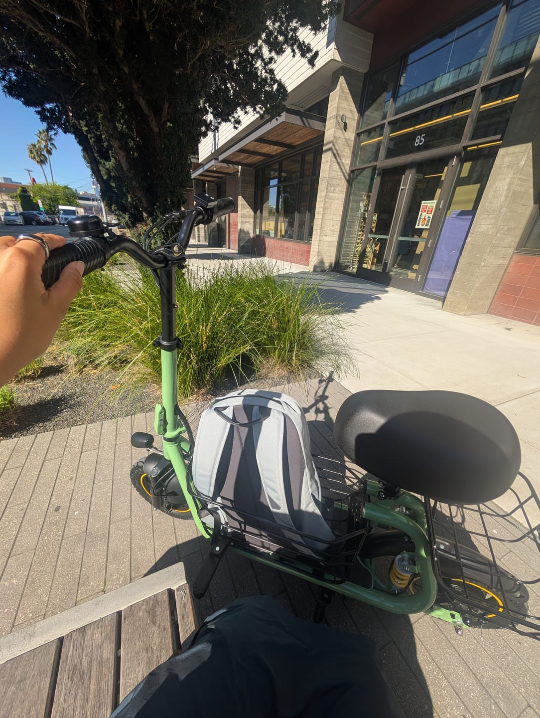 Customer photo review of Gyroor C1 Pro 800W Scooter – Dual Baskets for Cargo & Pets