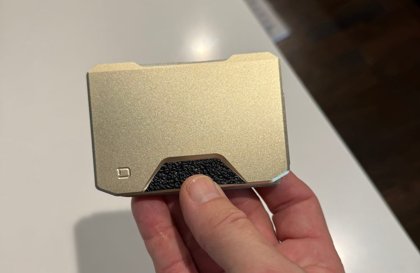 Customer photo review of SK1 SPECIAL EDITION CHAMPAGNE GOLD SLIDE KICK WALLET