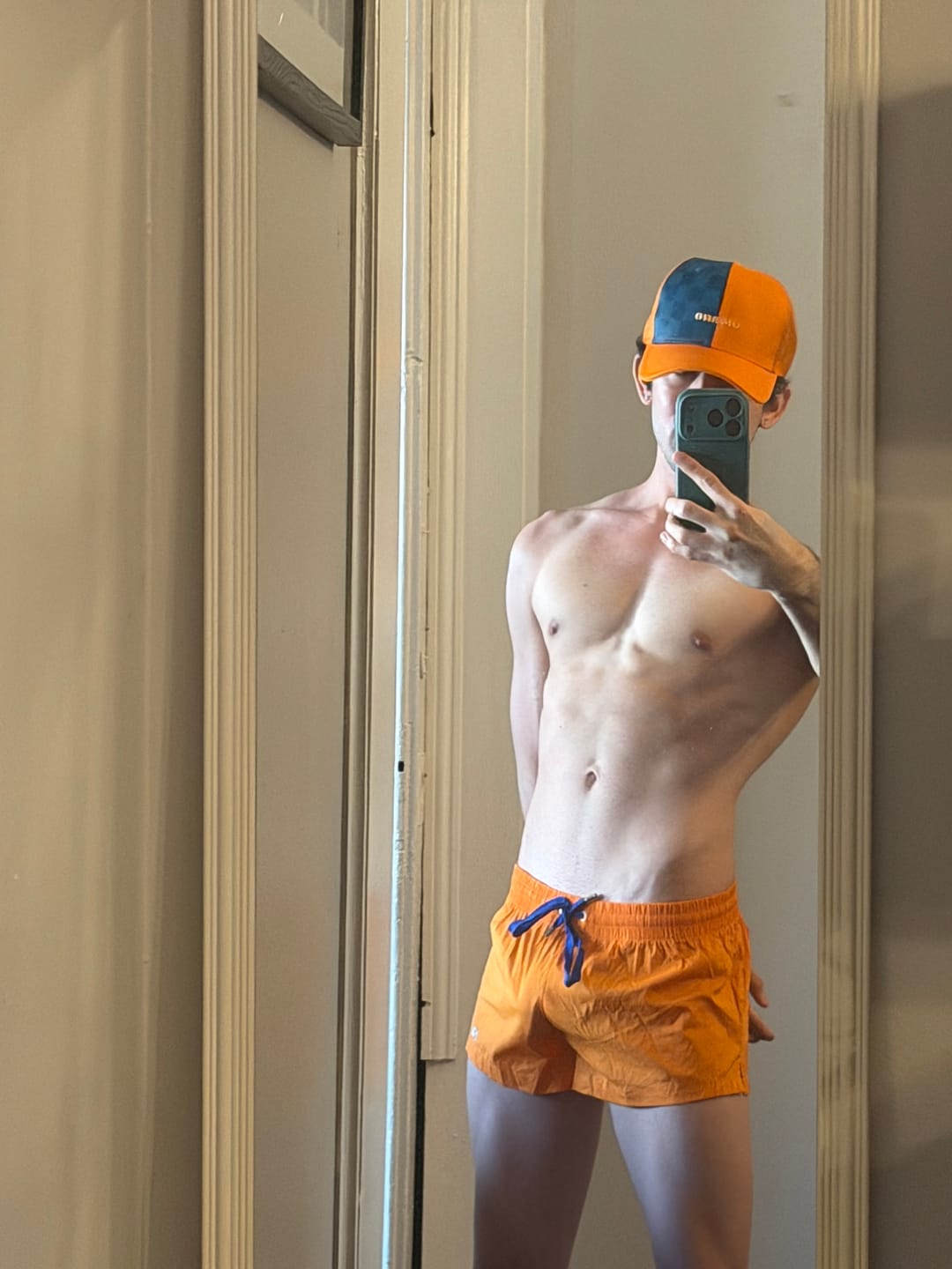 Customer photo review of Men's Quick-Dry Beach Shorts with Drawstring