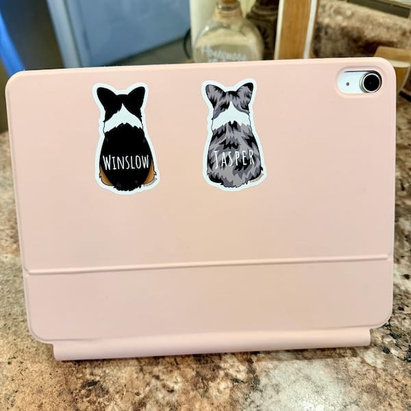 Customer photo review of Welsh Corgi Behind Sticker
