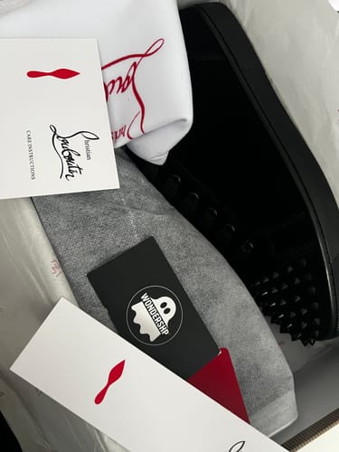 Customer photo review of CHRISTIAN LOUBOUTIN SPIKES BLACK