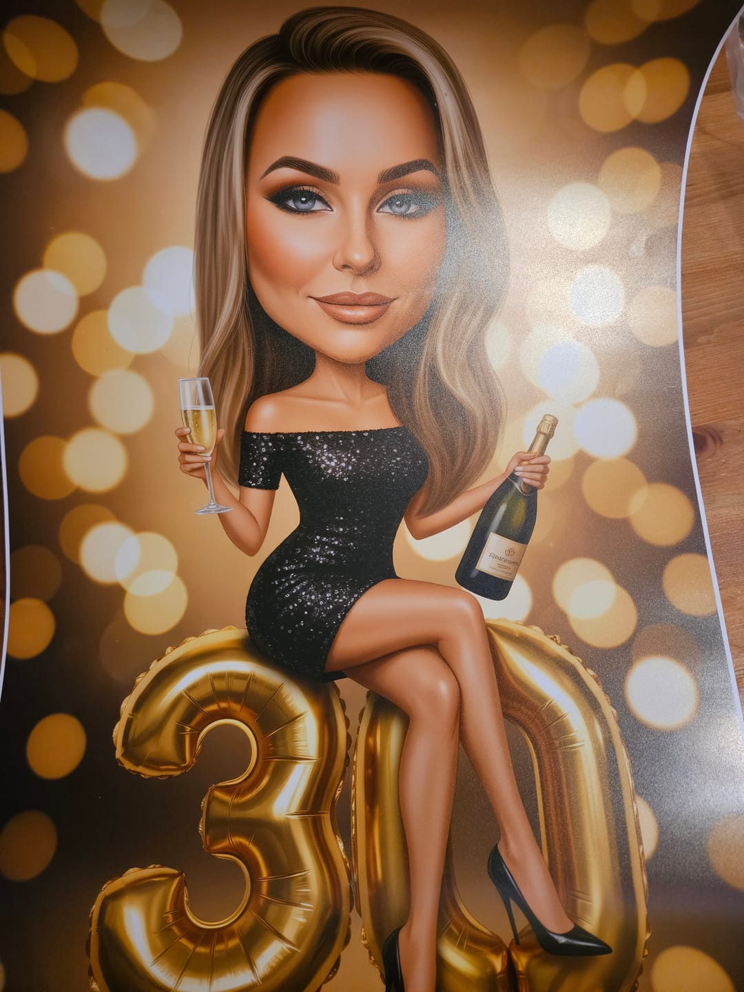Customer photo review of Szampańskie Urodziny - Karykatura ze zdjęcia