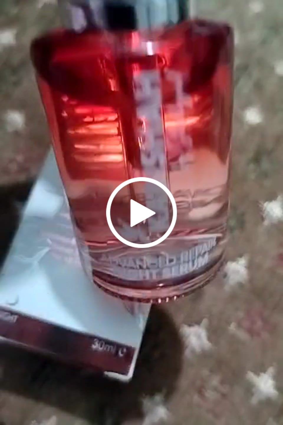 Customer video review of Advanced Repair Retinol Night Serum