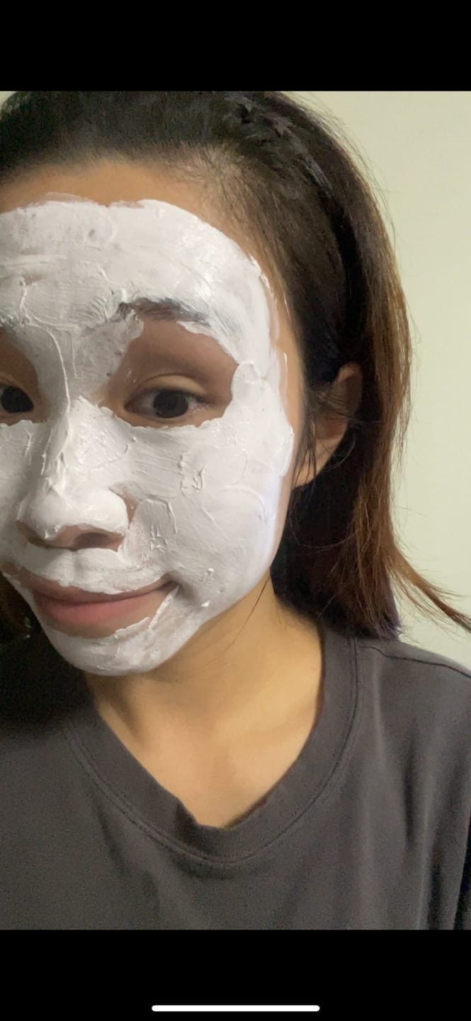 Customer photo review of Clarifying Kaolin Clay Mask 50g