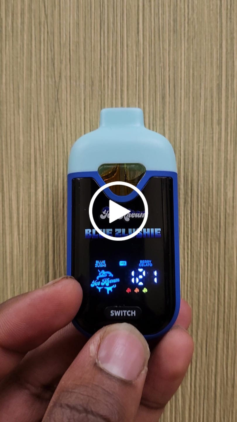 Customer video review of Ice Kream Blue Zlushie Trio Vape
