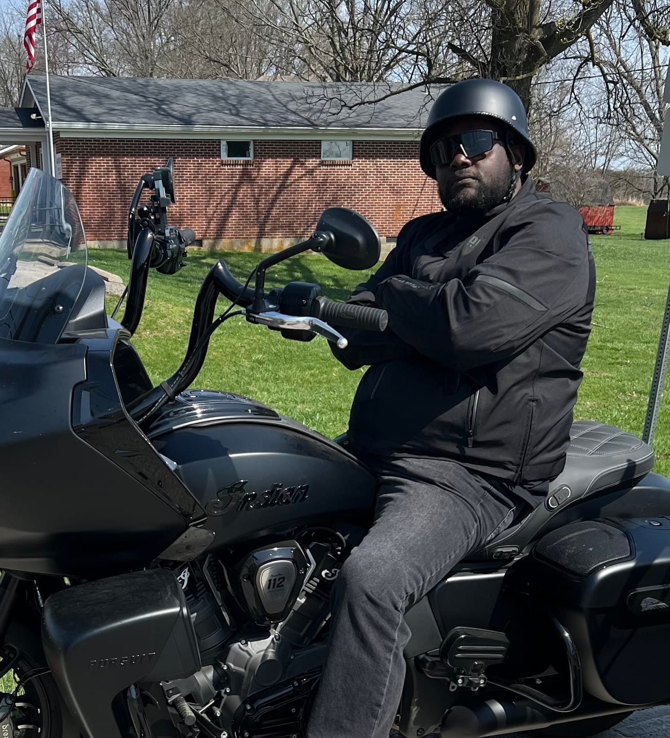 Customer photo review of Lightweight Mayan Germanator AS/NZ Helmet - Matte Black