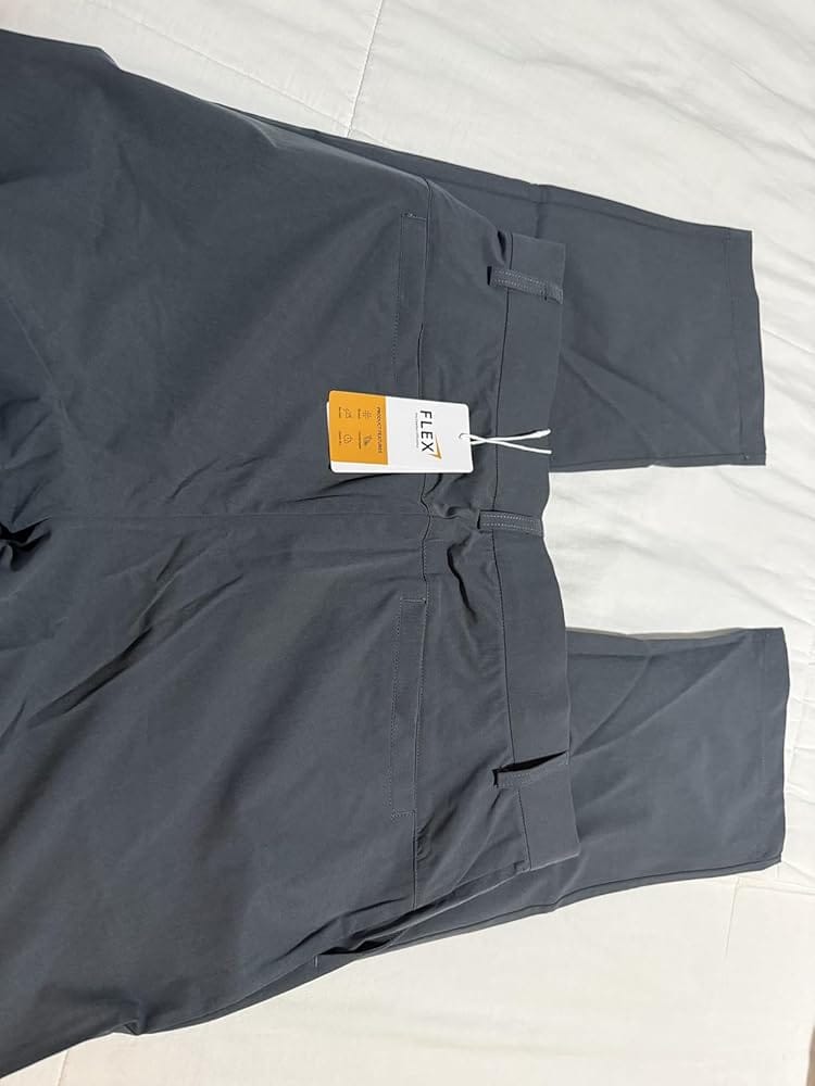 Customer photo review of Hisdern Flex 301 Men's Golf Pants Classic Fit Stretch Dress Pants for Casual Wear