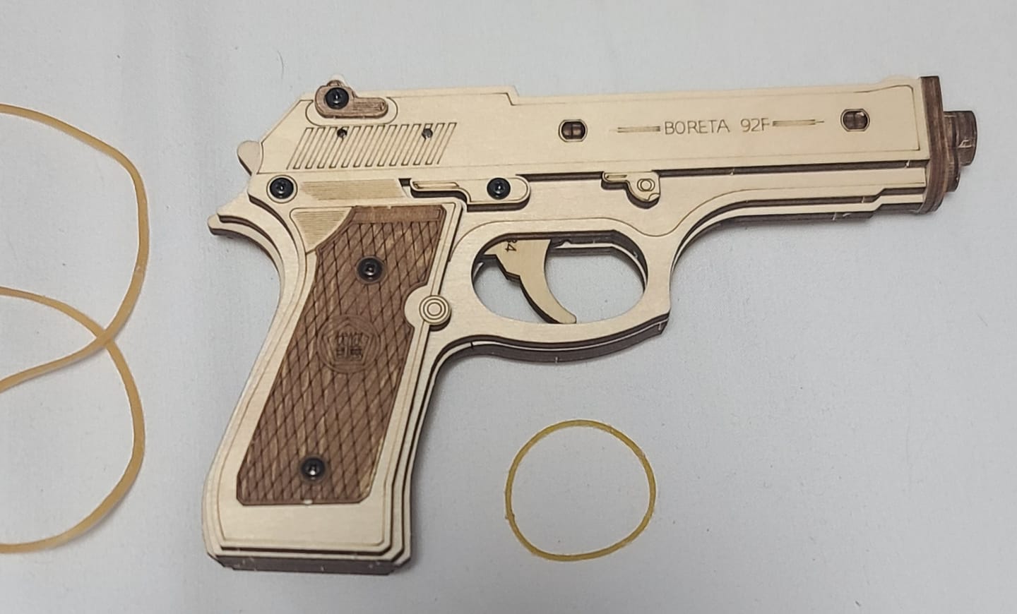 Customer photo review of Rokrgeek 3D Small Arms Wooden Gun Model