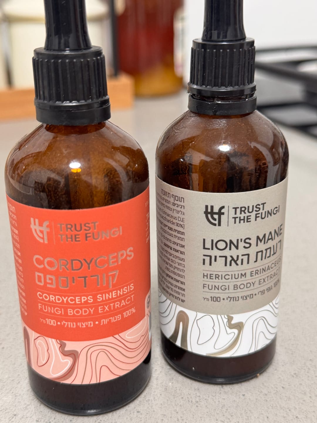 Customer photo review of פטריית רעמת האריה Lion's Mane מיצוי נוזלי 100% גופי פרי בשיטת FBE