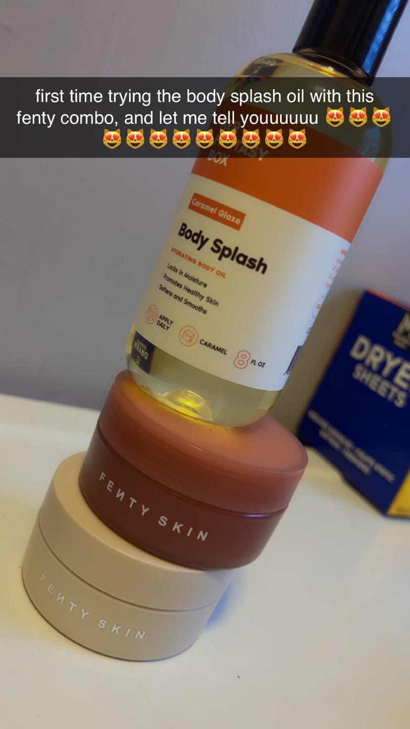 Customer photo review of Body Splash - Skin Smoothing Body Oil  (Yummy)
