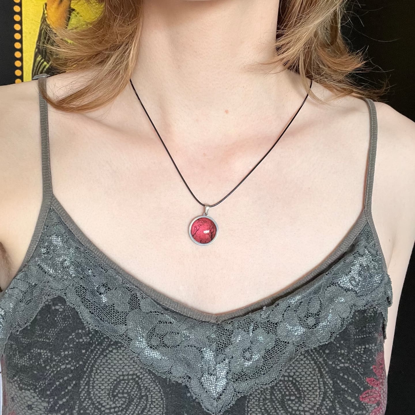 Customer photo review of Gum Trees After Fire - Pendant (Small) - Winter Edition