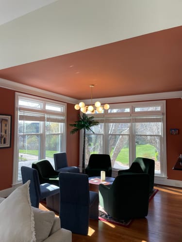 Customer photo review of Opal Glass Globe Sputnik Chandelier