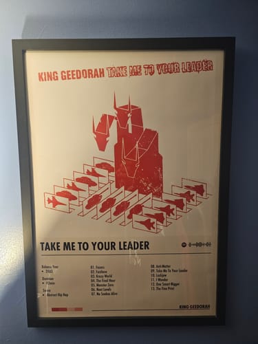 Customer photo review of King Geedorah - Take Me To Your Leader | Album Cover Poster