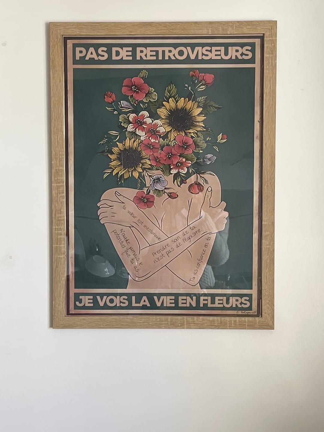 Customer photo review of Pas de rétroviseurs, je vois la vie en fleurs