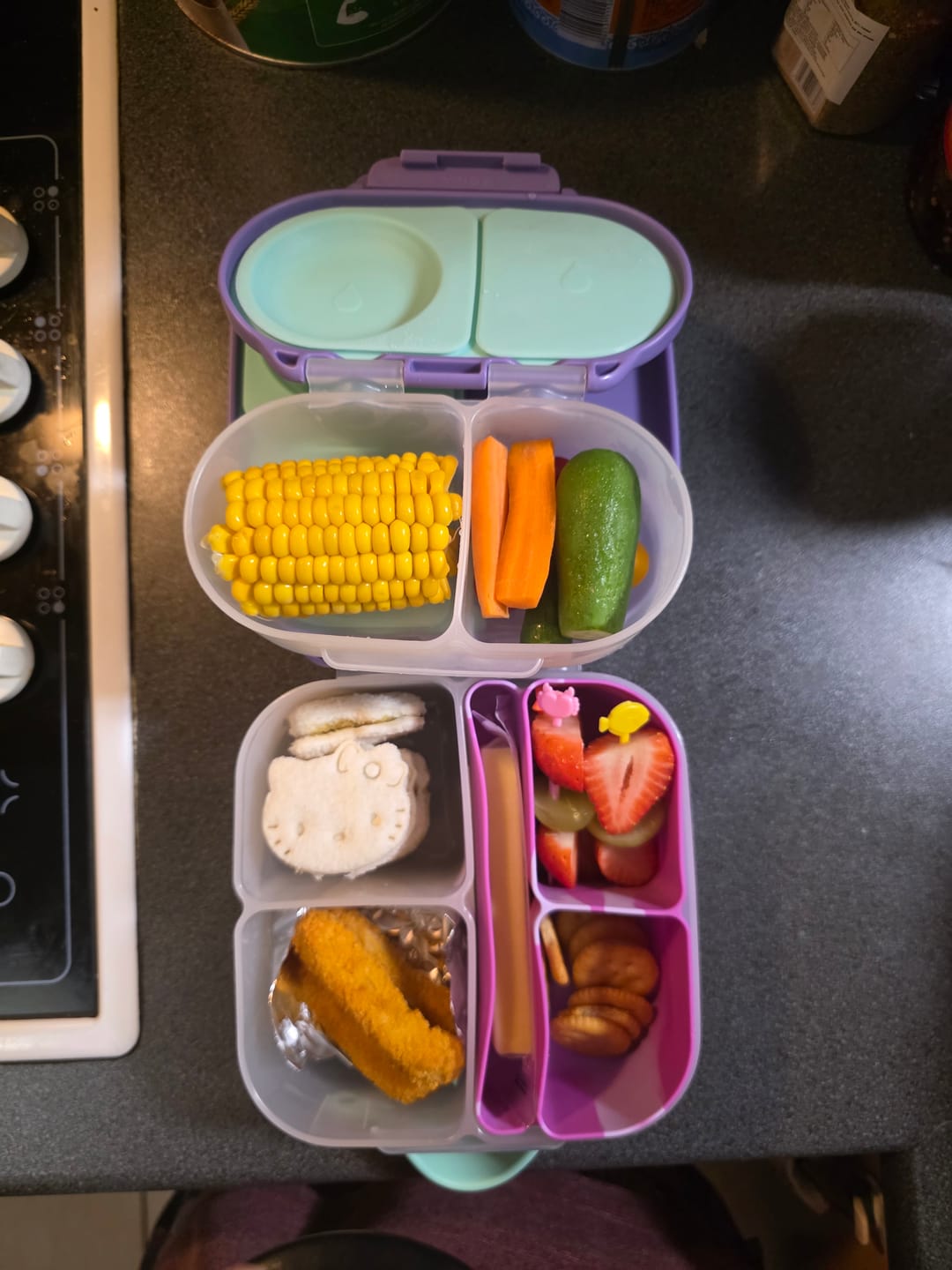Customer photo review of b.box Silicone Bento Tray - Mini - Cosmic