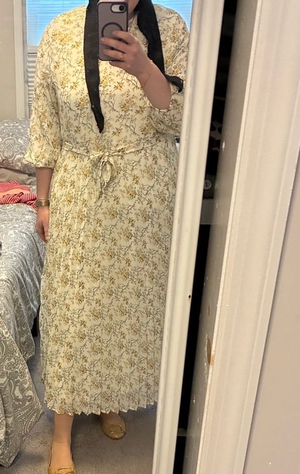 Customer photo review of ELLA DRESS (HONEY)