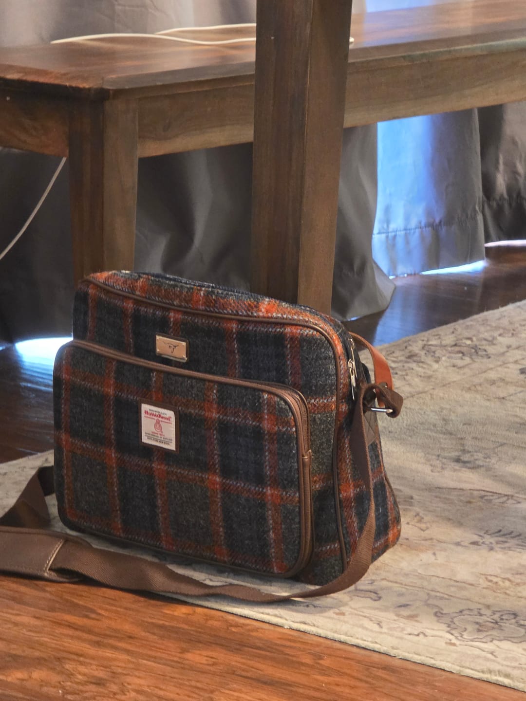 Customer photo review of Harris Tweed 'Bowmont' Messenger Bag