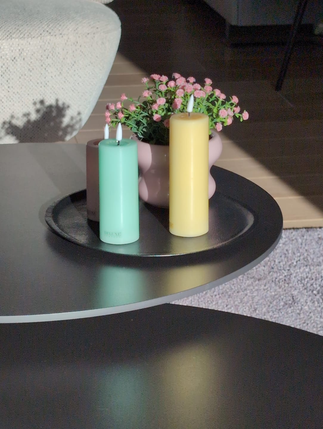 Customer photo review of LED Bloklys Ø 5 x 15 cm Lysegul