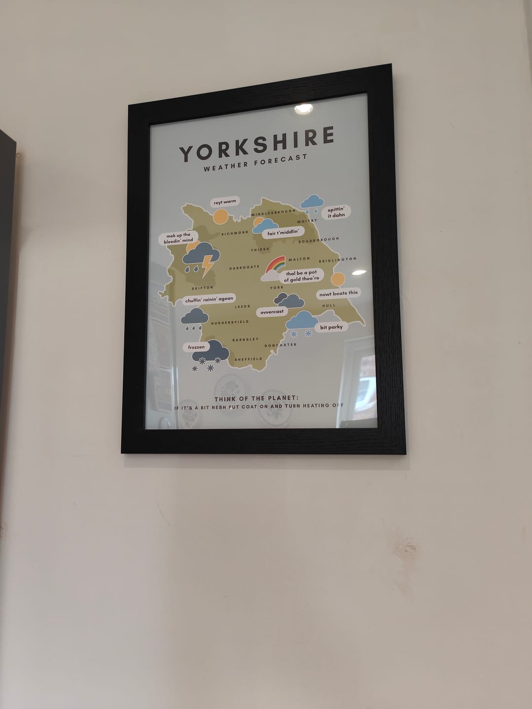 Customer photo review of Yorkshire Weather Forecast - Print