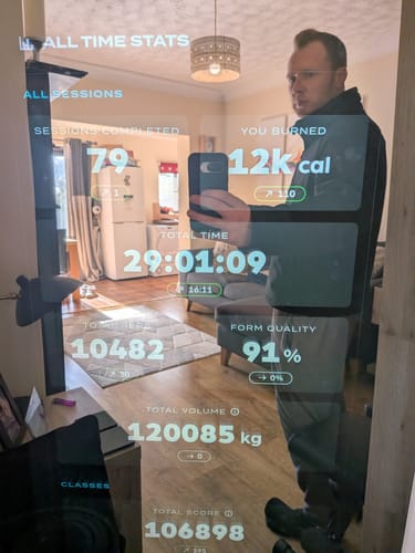 Customer photo review of MAGIC AI: Fitness Smart Mirror