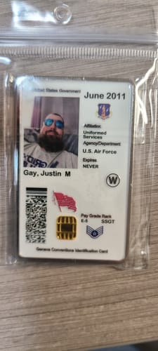 Customer photo review of Premium Custom CAC Military Coin – Personalized with Logo & Rank