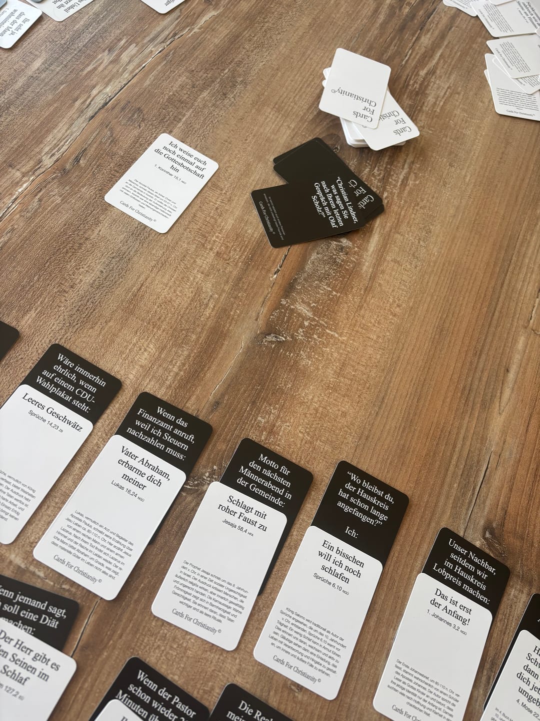 Customer photo review of Cards For Christianity