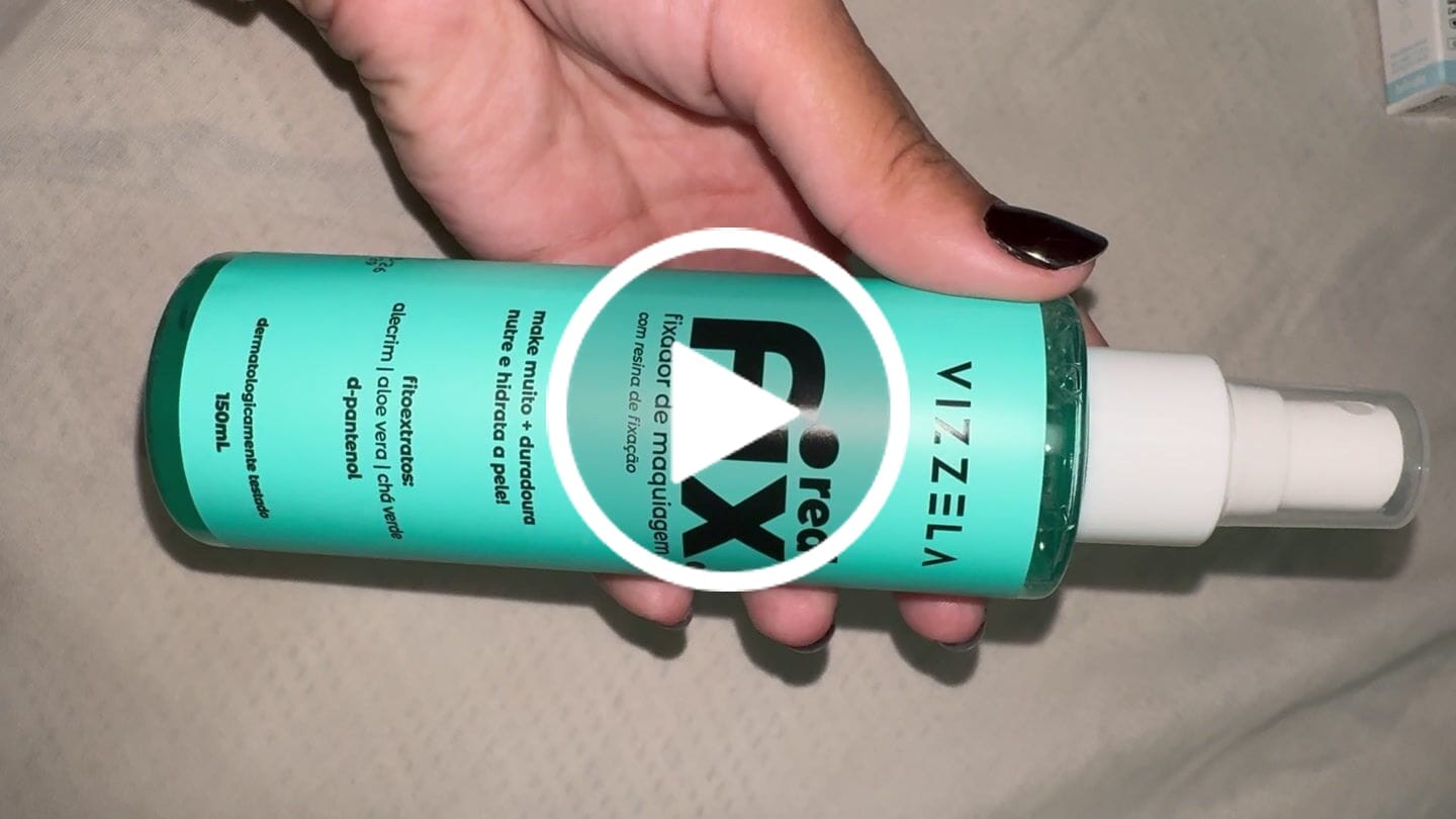 Customer video review of Fixador de Maquiagem Real Fix - Vizzela