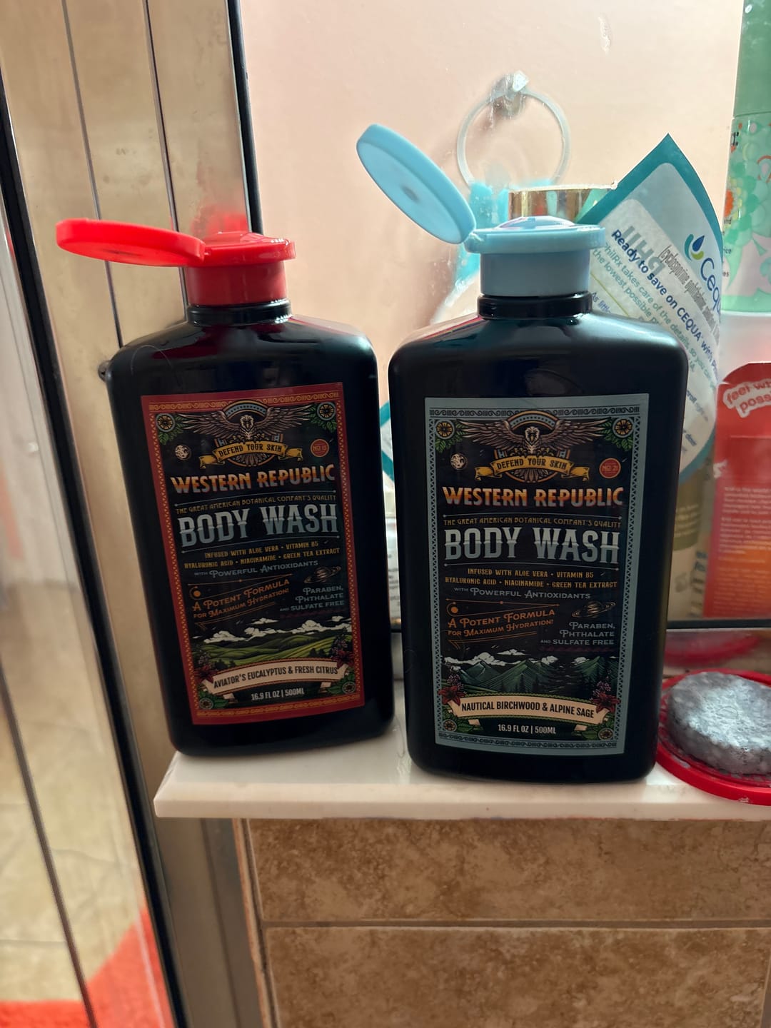 Customer photo review of Body Wash Double Scent Starter Kit