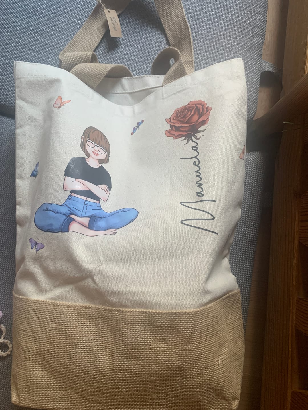 Customer photo review of Summervibes - Personalisierte Tasche für den Strand