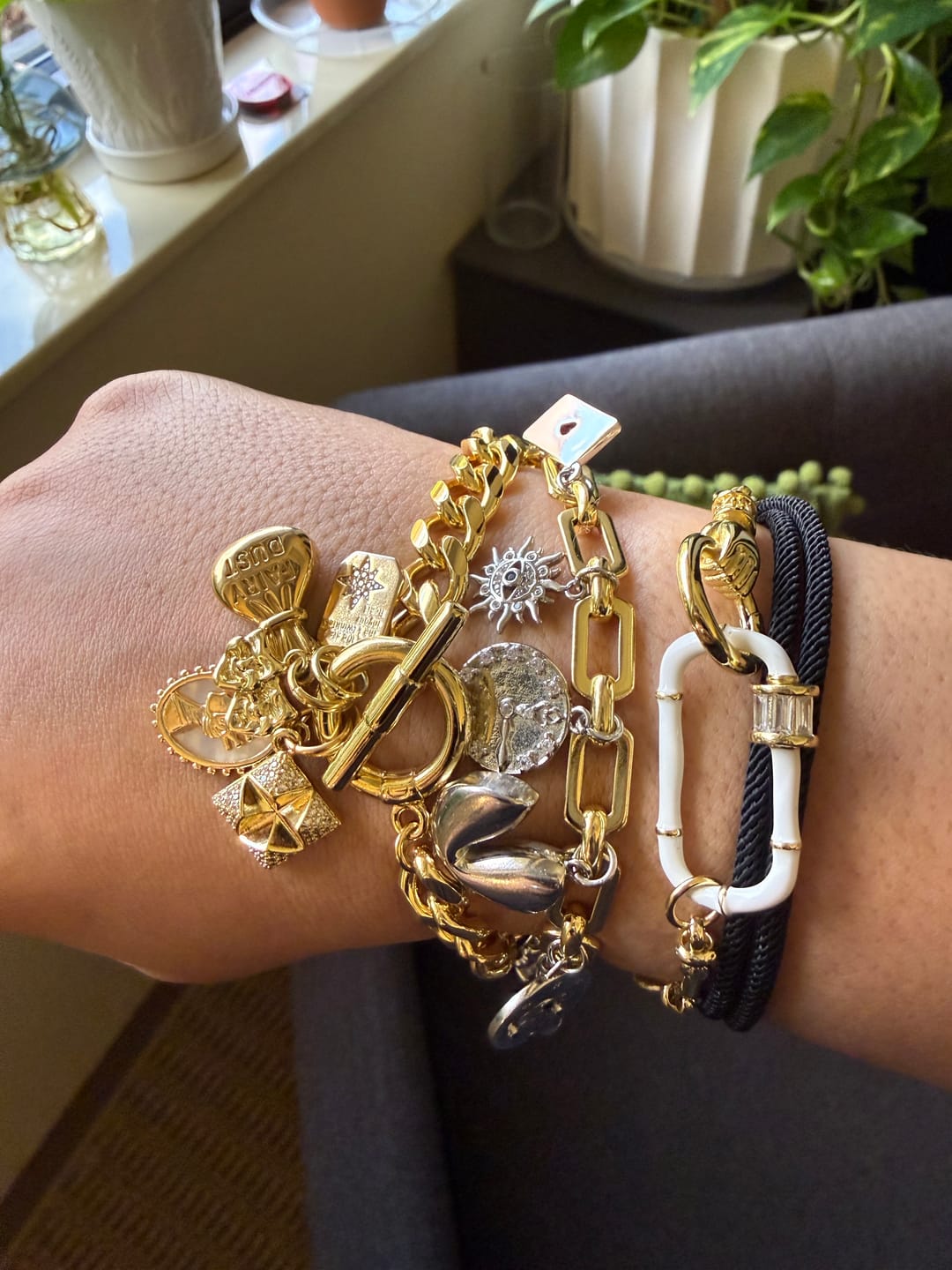 Customer photo review of Big Daddy Link BRACELET Bundle - (3 Charms)