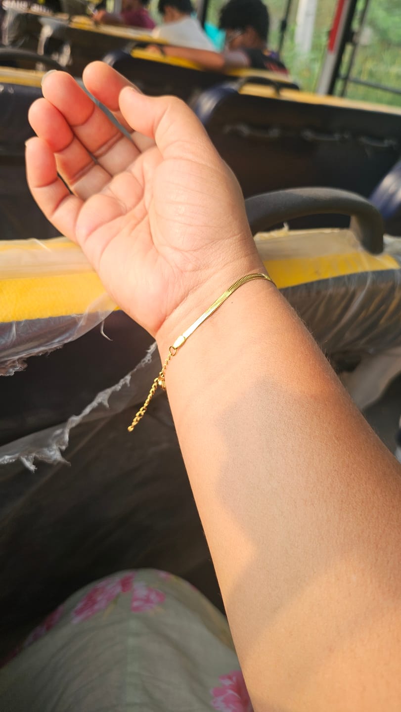 Customer photo review of Silk Chain Bracelet