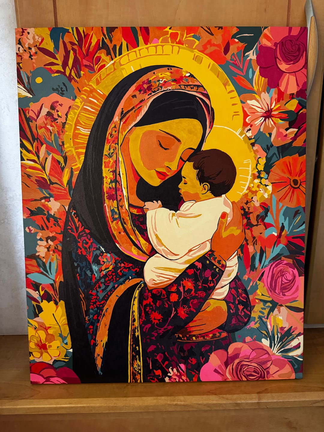 Customer photo review of Mother`s love | Paint by Number