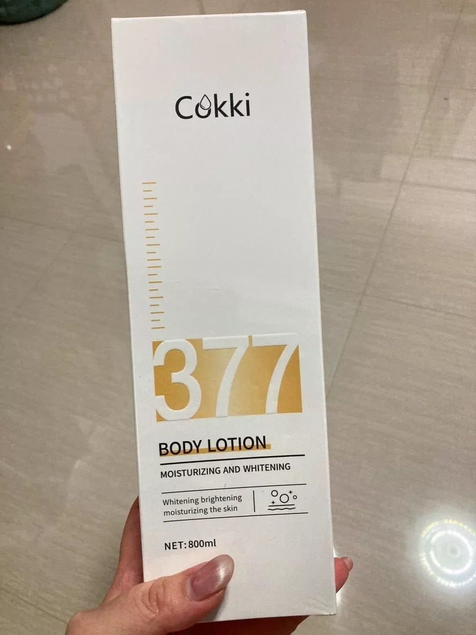 Customer photo review of 377 Bodylotion Moisturizing And Whitening 800ml