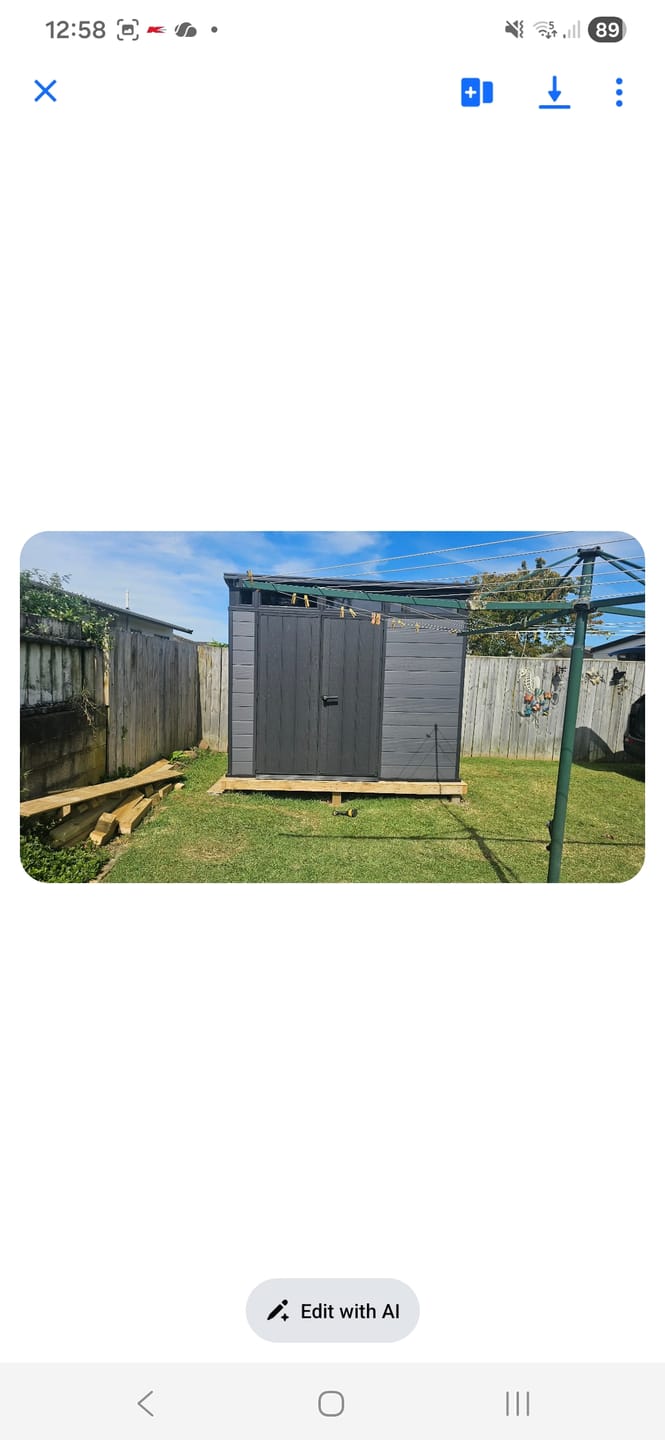 Customer photo review of Cortina 9x7 Shed 2.79m x 2.16m