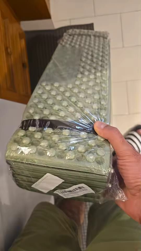 Customer photo review of Ultralight Folding Foam Camping Sleeping Pad