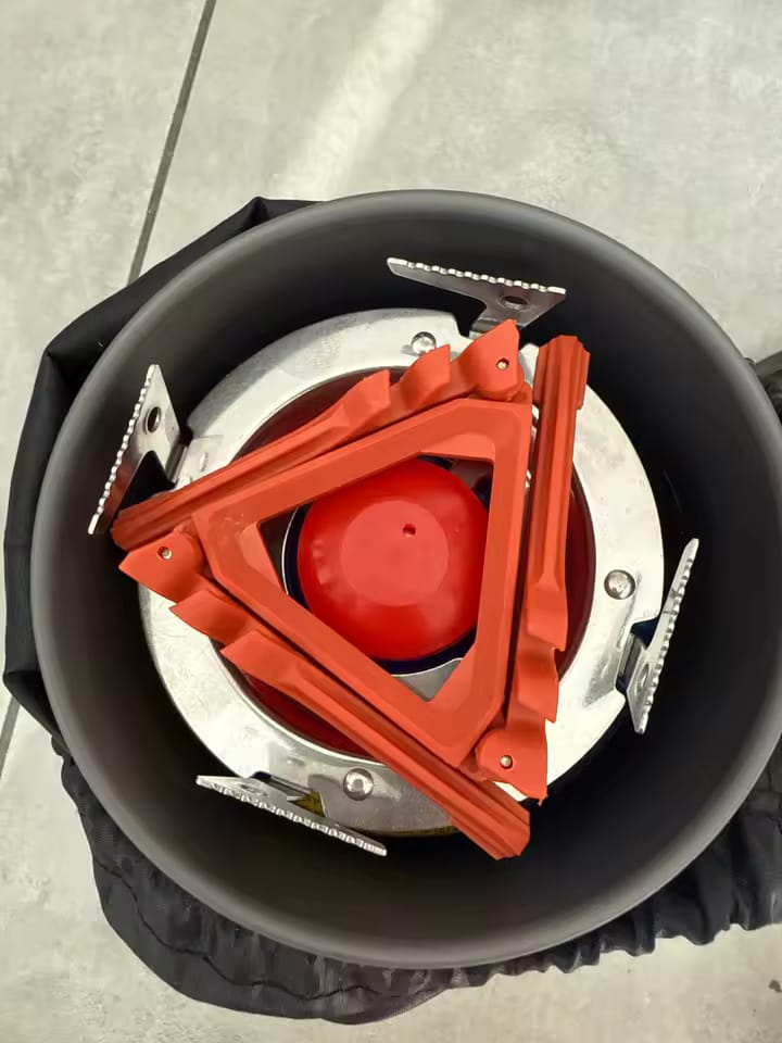 Customer photo review of Portable 1.4L Camping Stove & Pot Cooking System