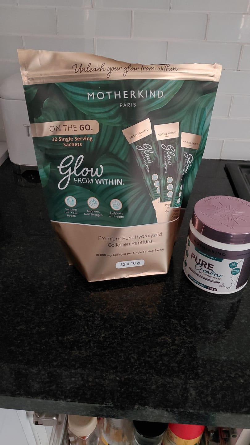 Customer photo review of Glow From Within Collagen Single Servings
