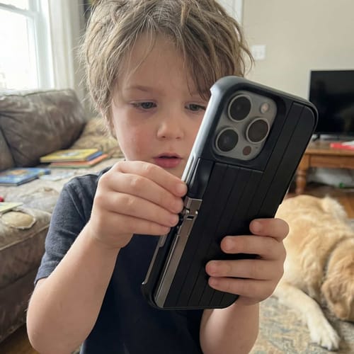 Customer photo review of iPhone Case with Built In Selfie Stick