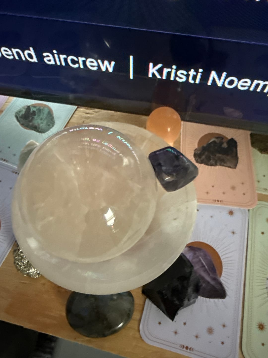 Customer photo review of Crystal Subscription Box
