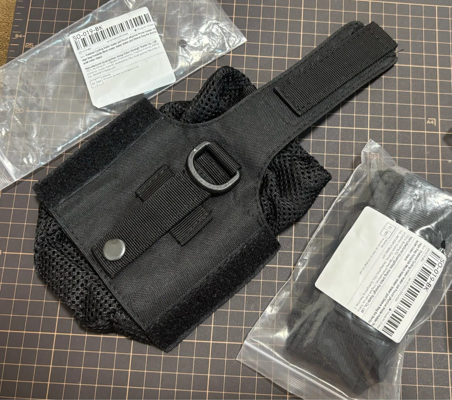 Customer photo review of Taktische MOLLE Faltbare Wasserflaschen-Tasche