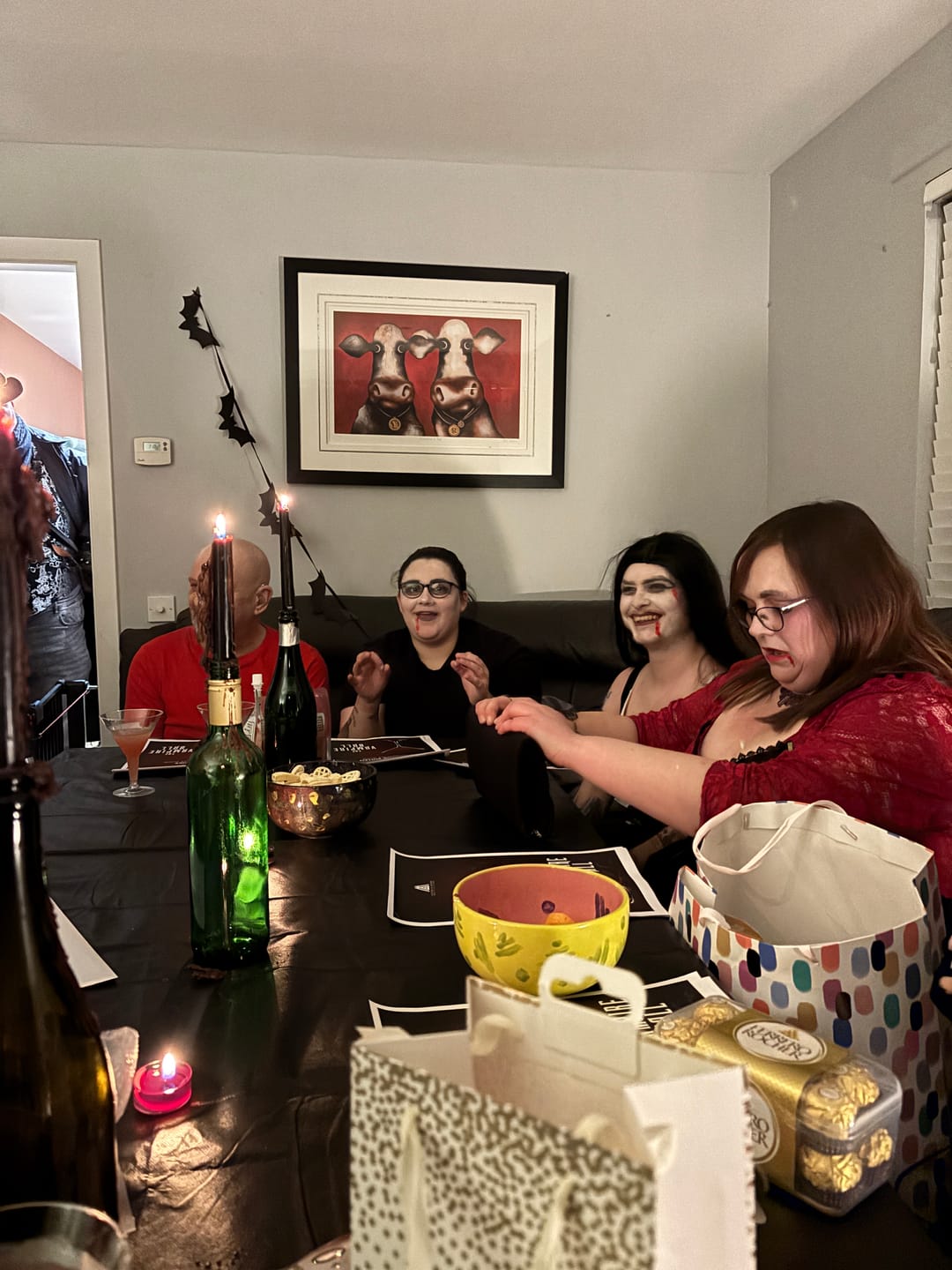 Customer photo review of Halloween Murder Mystery Game Kit - Vampire Ball