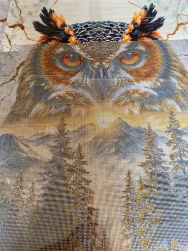 Customer photo review of 5D Diamond Painting – Wächter der Berge