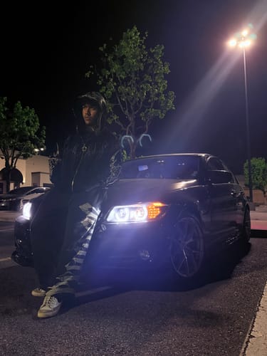 Customer photo review of Death Blight Oversized Zip-Up Hoodie [HOLLOW PURPLE]