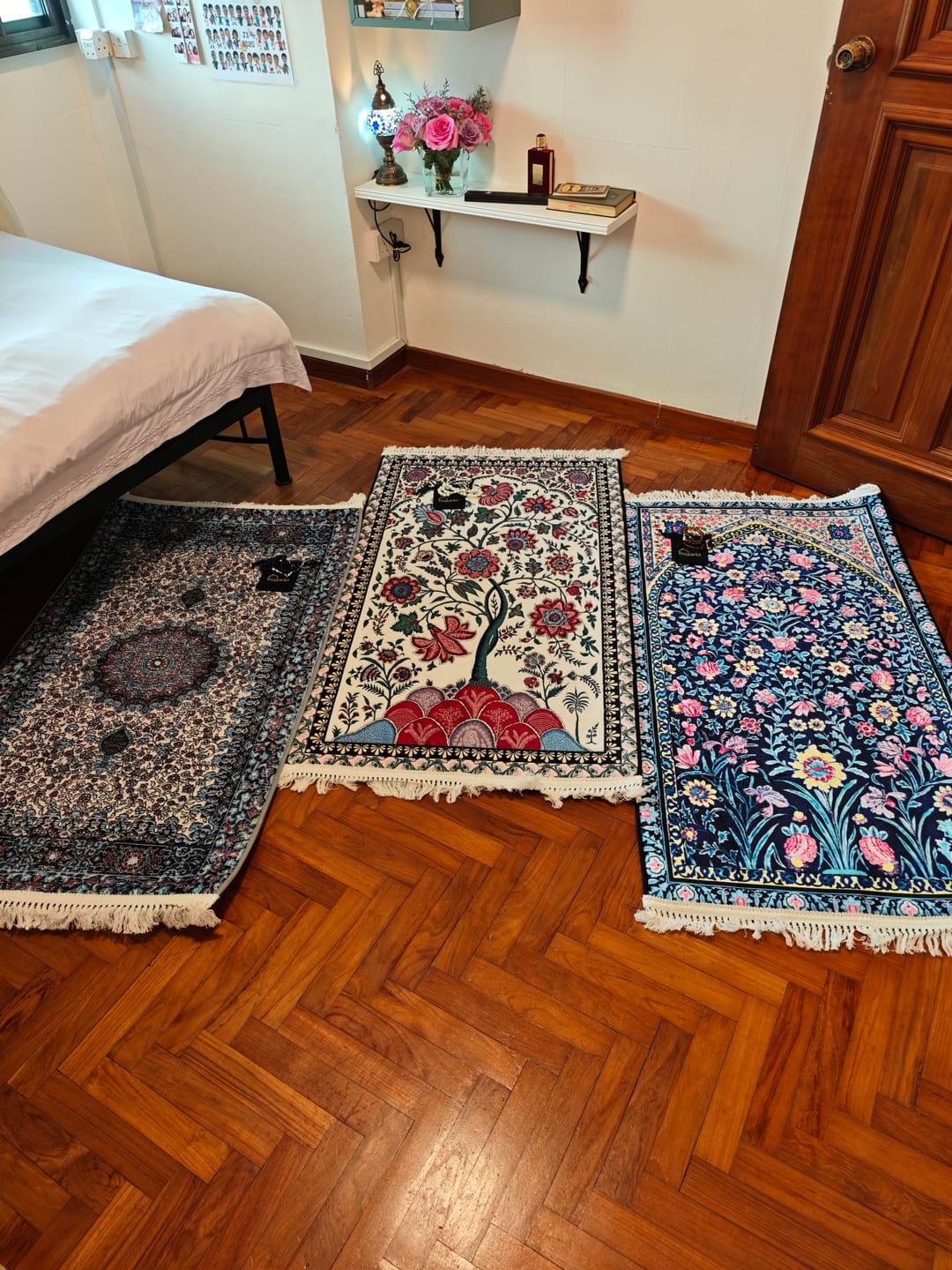 Customer photo review of Floral  Padded Prayer Mat