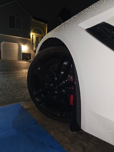 Customer photo review of Corvette C7 Extended Front & Rear Splash Guards