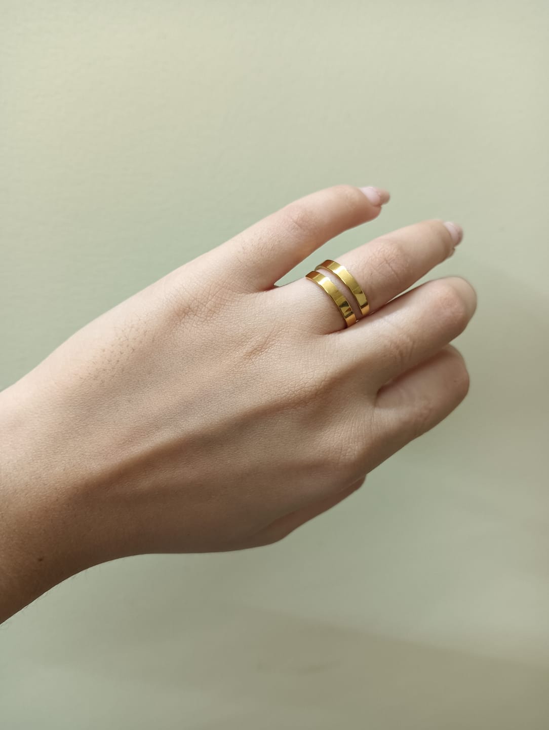 Customer photo review of Lovers Adjustable Ring