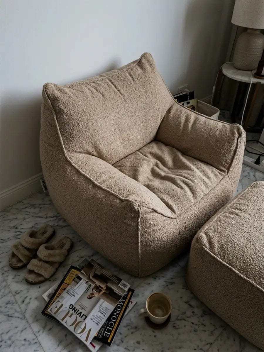 Customer photo review of DODO BEAN BAG - TEDDY FLEECE BEIGE