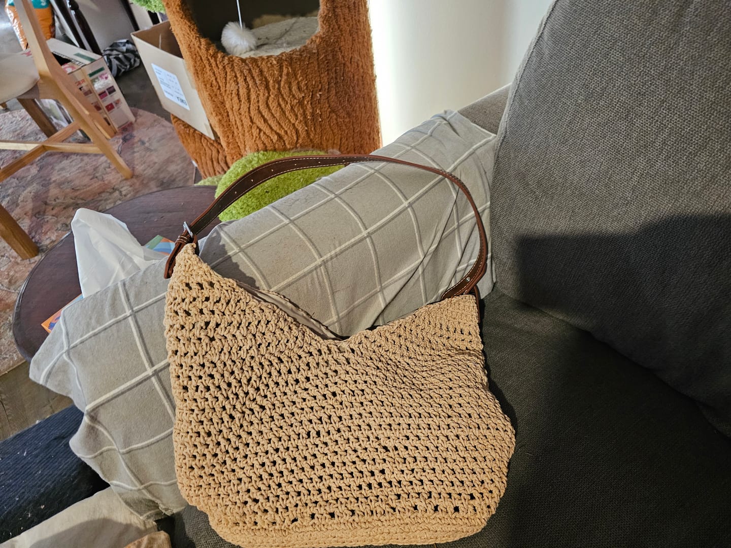 Customer photo review of CrochetPark™ Haven Hobo crochet kit